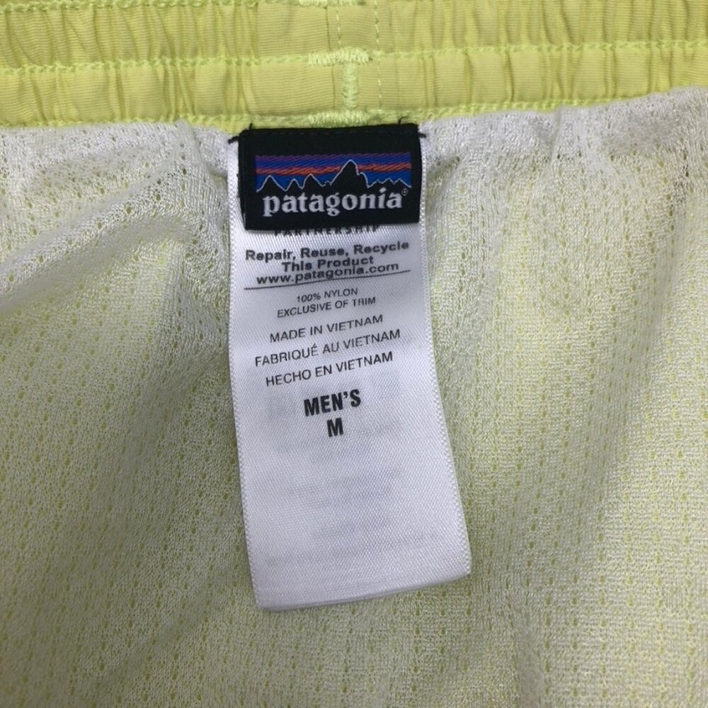 Patagonia Mens Baggies Shorts Longs 7" Size M Yellow - Picture 4 of 6